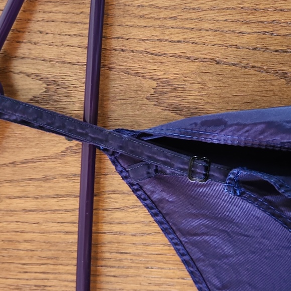 Vintage beautiful Misses Size 36/37 middi slip in deep navy blue - Picture 7 of 7